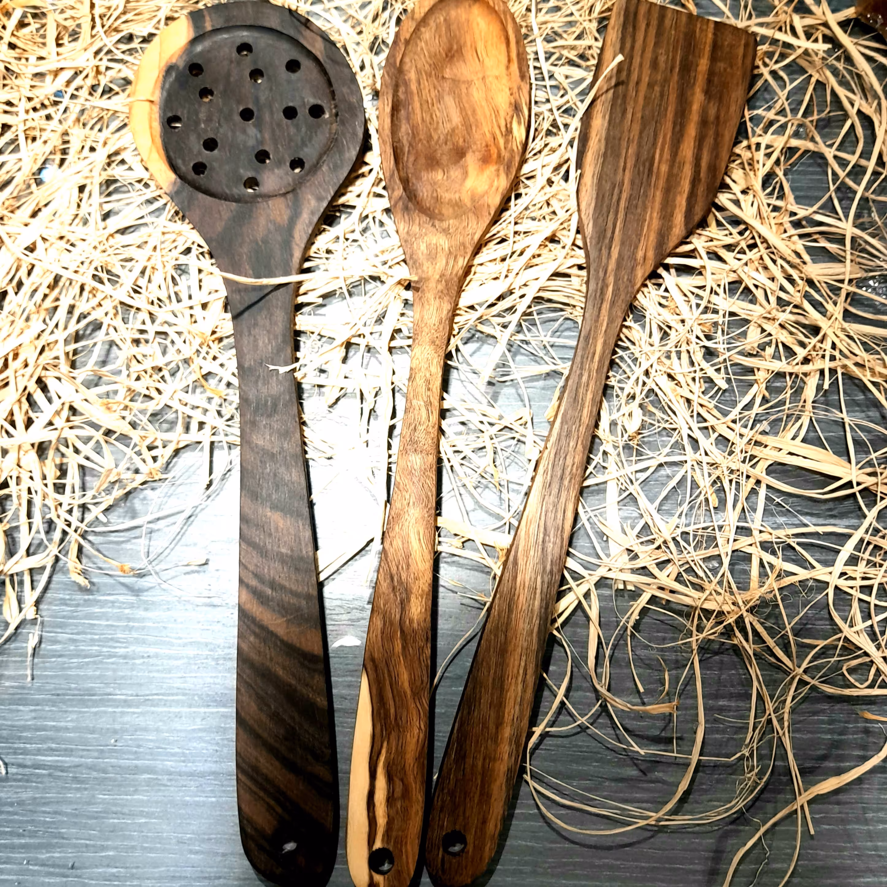 سرویس کفگیر و قاشق چوبی ست 3پارچه