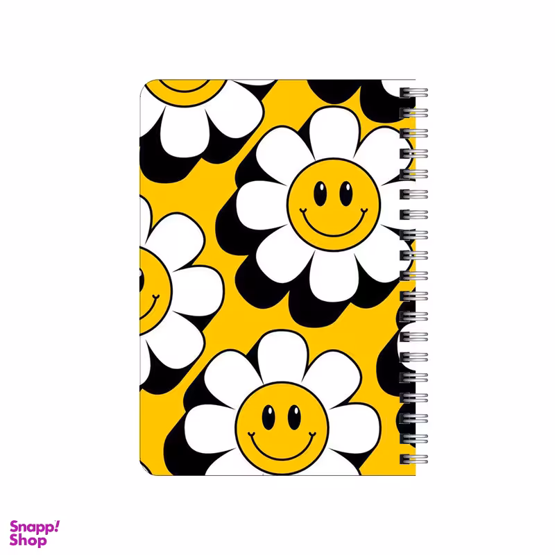 دفترچه یادداشت بامبیلیپ مدل چوبی طرح گل های خندان کد 6025064