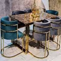 میزناهارخوری شش نفره پایه فلزی 003