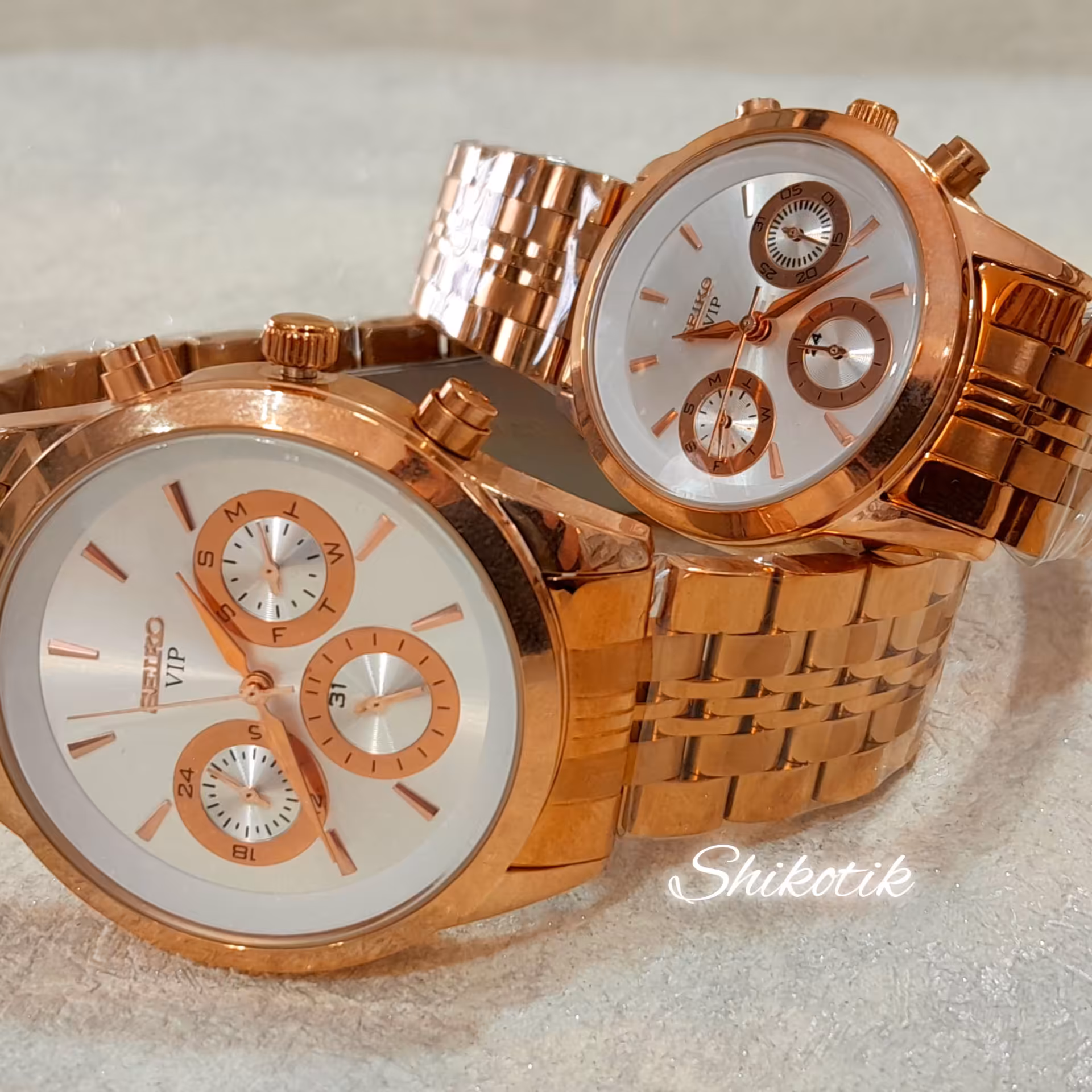 ساعت مچی زنانه و مردانه ست SEIKO مدل 21042 ( اورجینال )