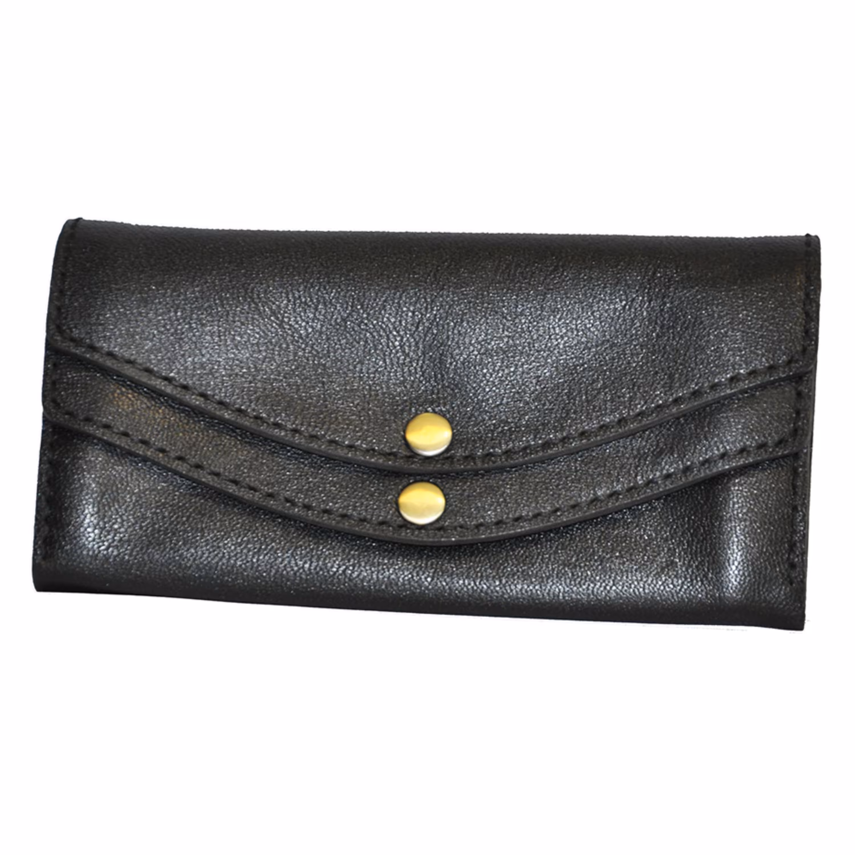 کیف پول چرم دکمه ای