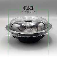 ظرف یکبار مصرف سالاد سزار خورشیدی با درب سالادی (100عددی) - مرکز فروش ملزومات کافه رستوران فرزان