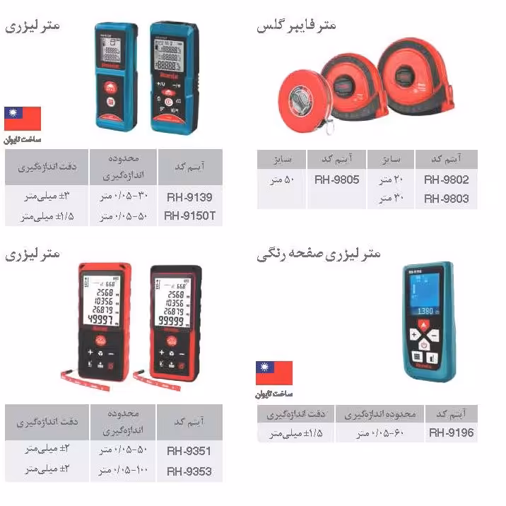 متر لیزری 100 متری رونیکس 