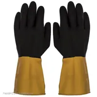 دستکش کار گیلان مدل سه لایه دو رنگ