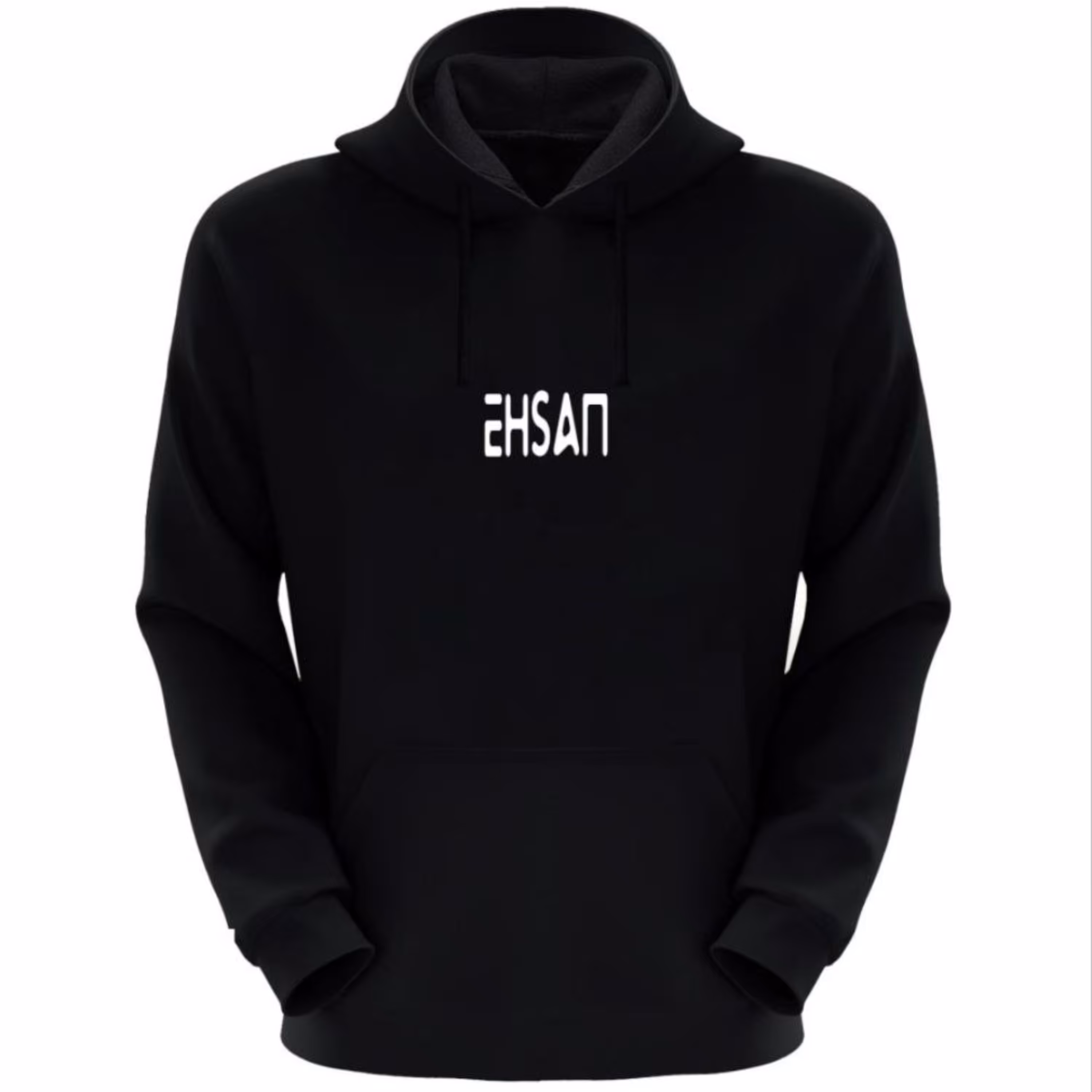 هودی مردانه و پسرانه اسپرت مناسب سرما طرح ساده احسان رنگ مشکی کد NOC20