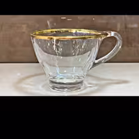 فنجان مکسی لب طلا
