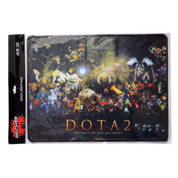پد ماوس مخصوص بازی مچر طرح DOTA2 دور دوزی شده و کفی پارچه ای ضد لغزش با طراحی زیبا
