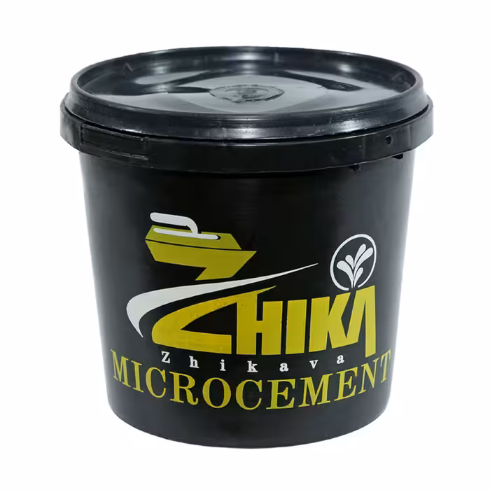 ملات دکوراتیونما ساختمان میکروسمنت نرم رنگ سفید(سطل1.5کیلو)ارسال باربری پس کرایه