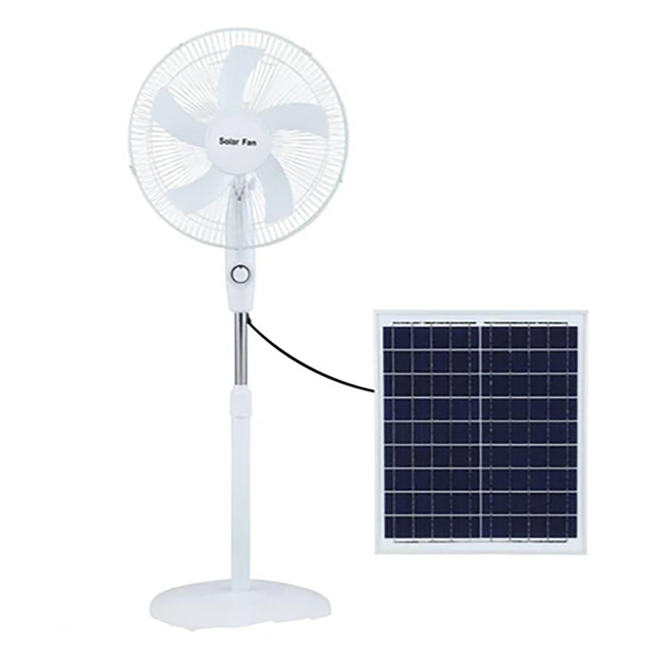 پنکه شارژی خورشیدی ایستاده 15 وات HS-168