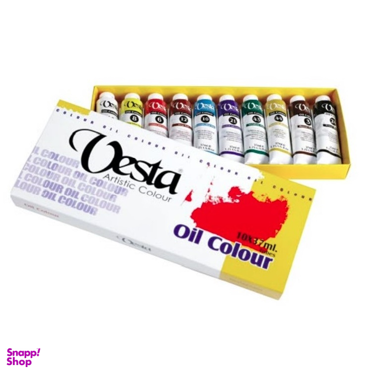 رنگ روغن وستا (Vesta) جعبه 10 رنگ