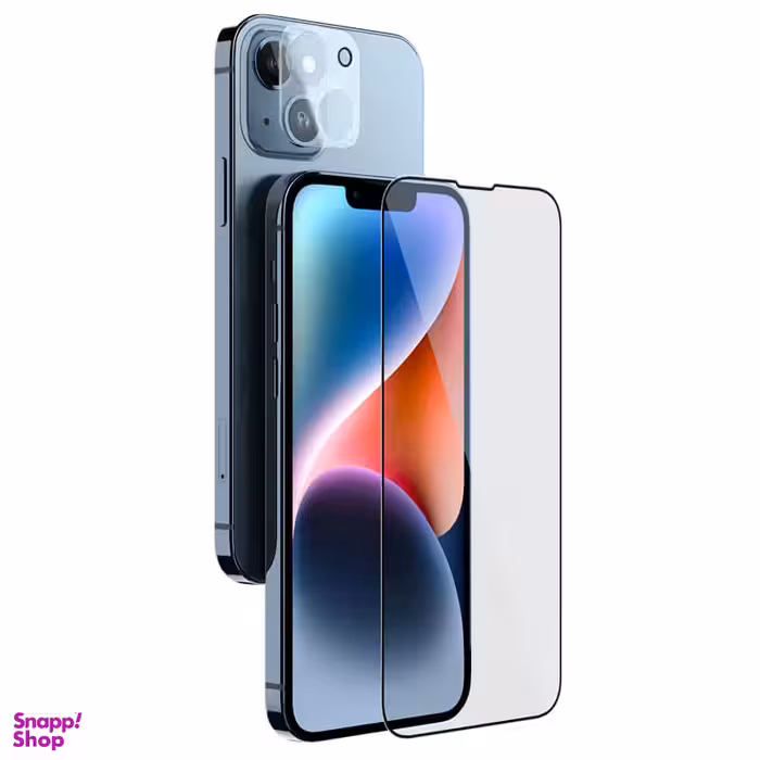 محافظ صفحه نمایش نیلکین مدل Amazing 2-in-1 HD مناسب برای گوشی موبایل اپل iPhone 14 به همراه محافظ لنز دوربین