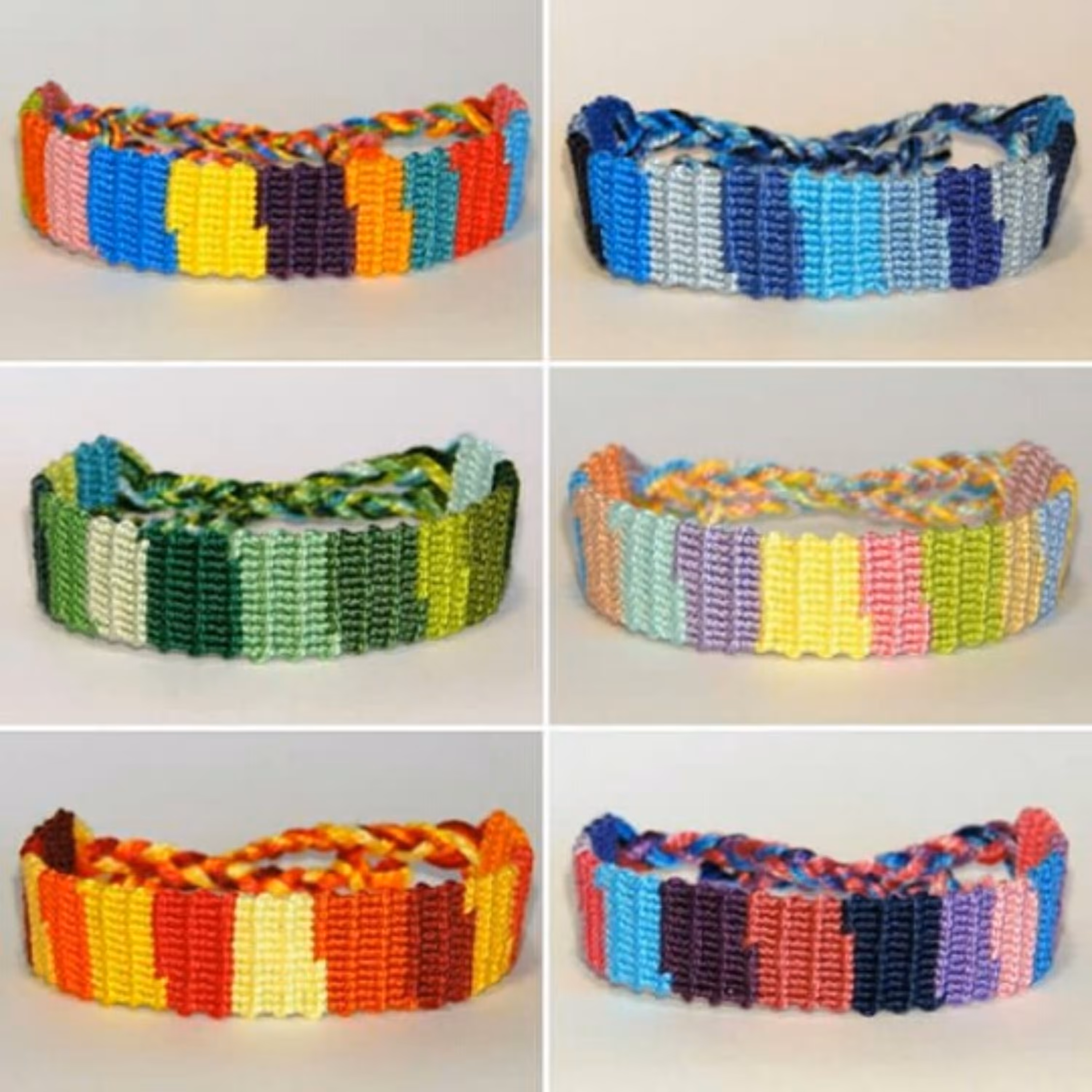 دستبند دوستی طرح برجسته با چند رنگ کد 84