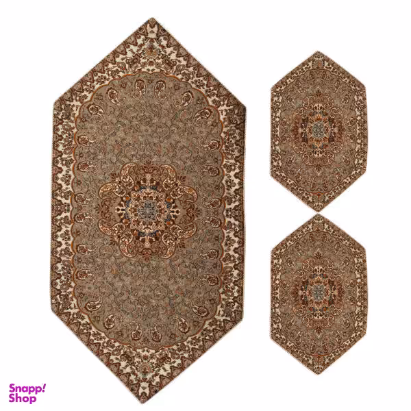 ست 3 تکه رومیزی ترمه مدل نسترن کد kmI3