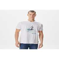 تی شرت سفید مردانه متناسب با استاندارد Nautica