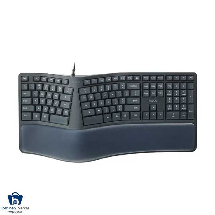 کیبورد باسیم ارگونومیک رپو مدل NK8800