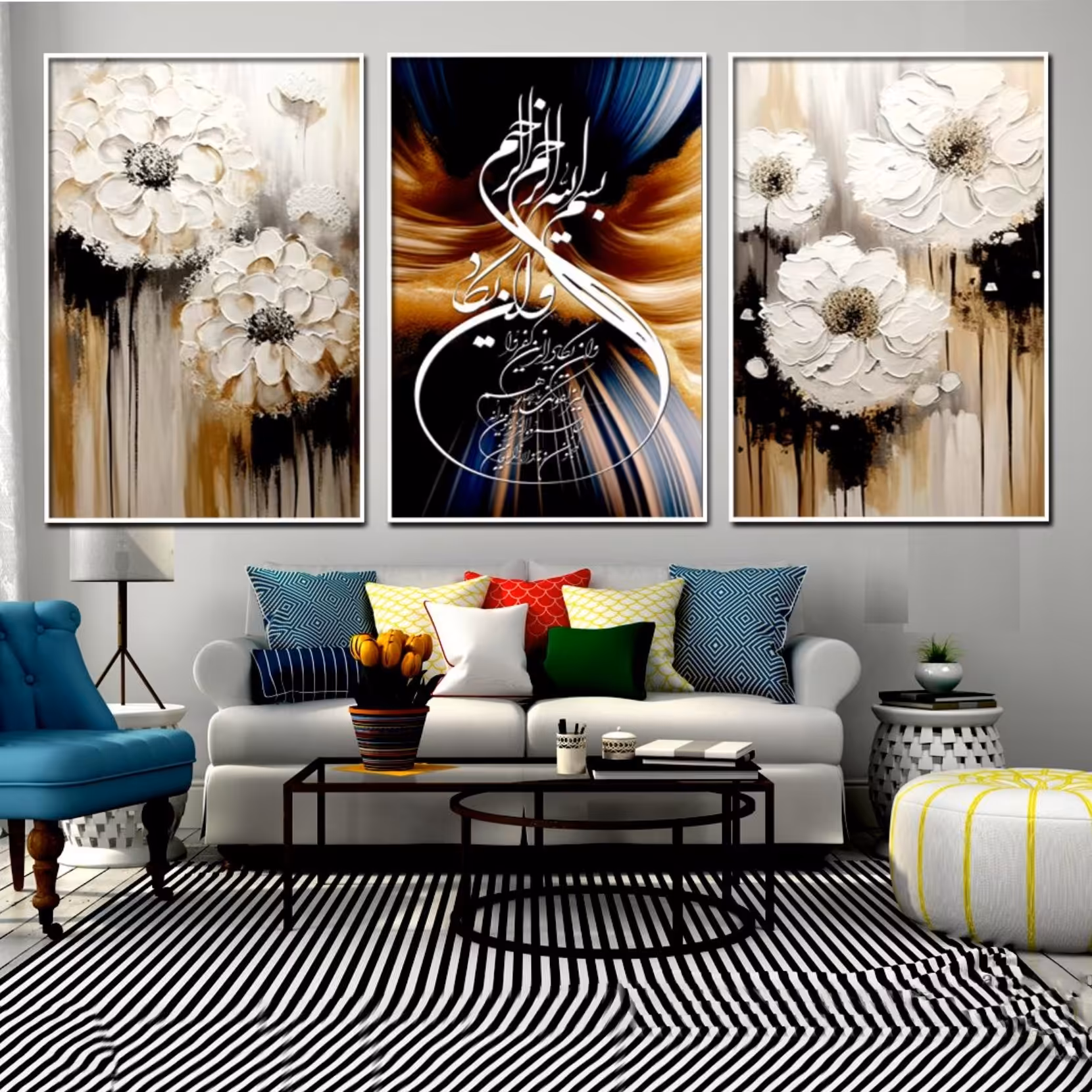 تابلو دکوراتیو 3تیکه کد 00244