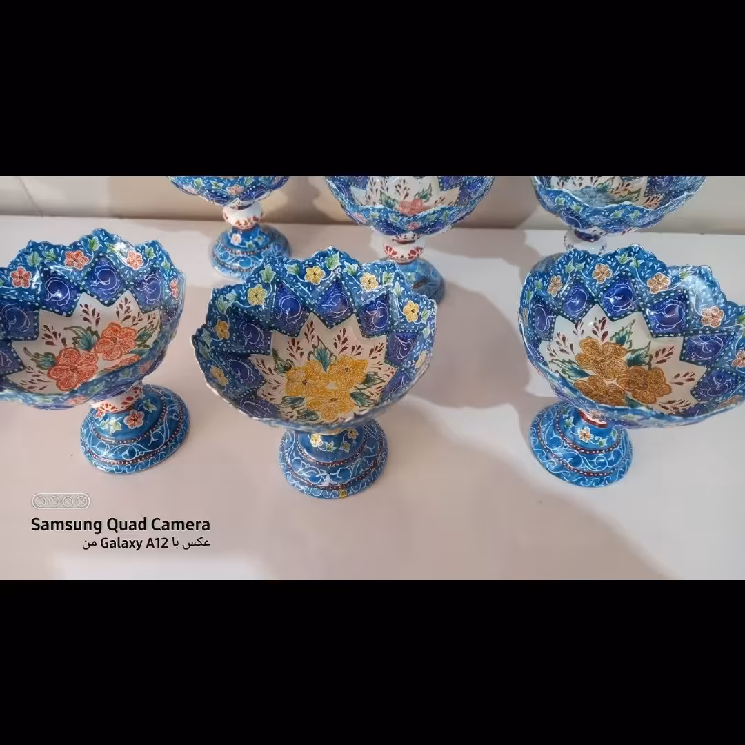 هفت سین میناکاری خاص زیبا برای سفره عید نوروز