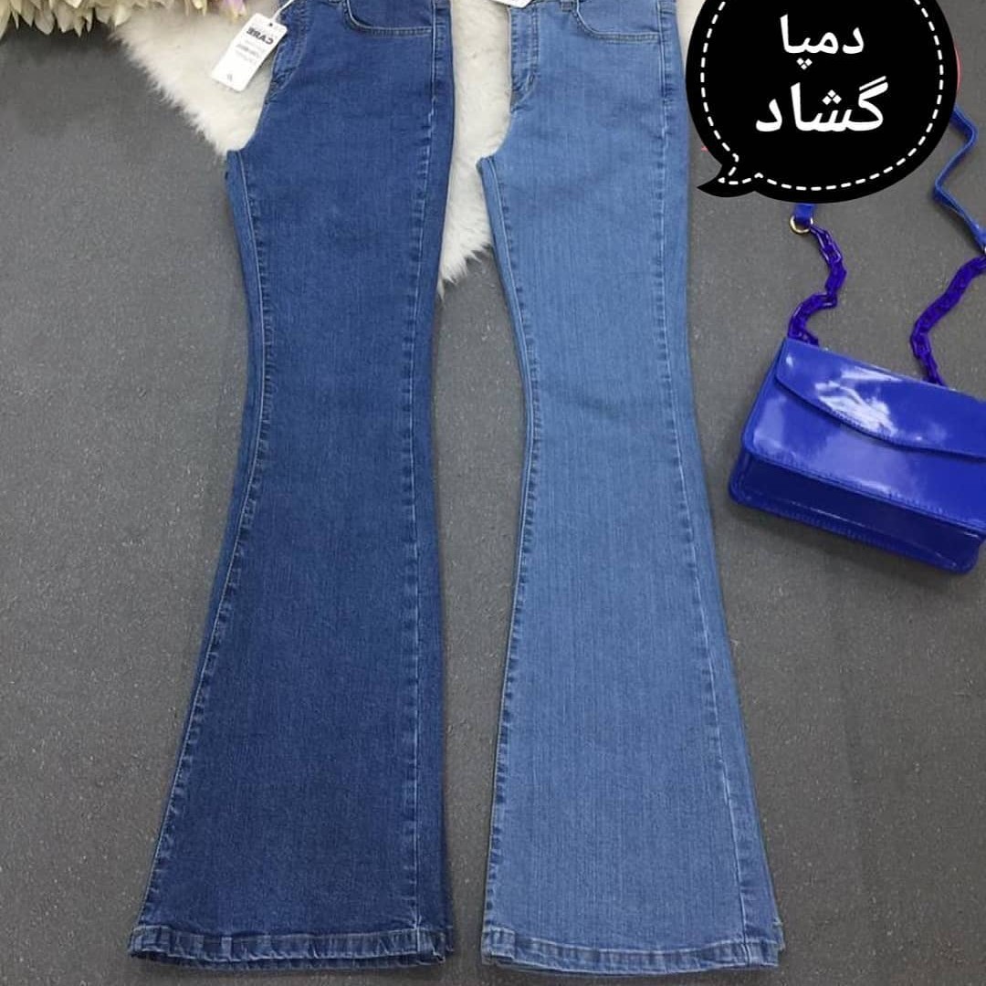 شلوار جین دمپا گشادقد 105