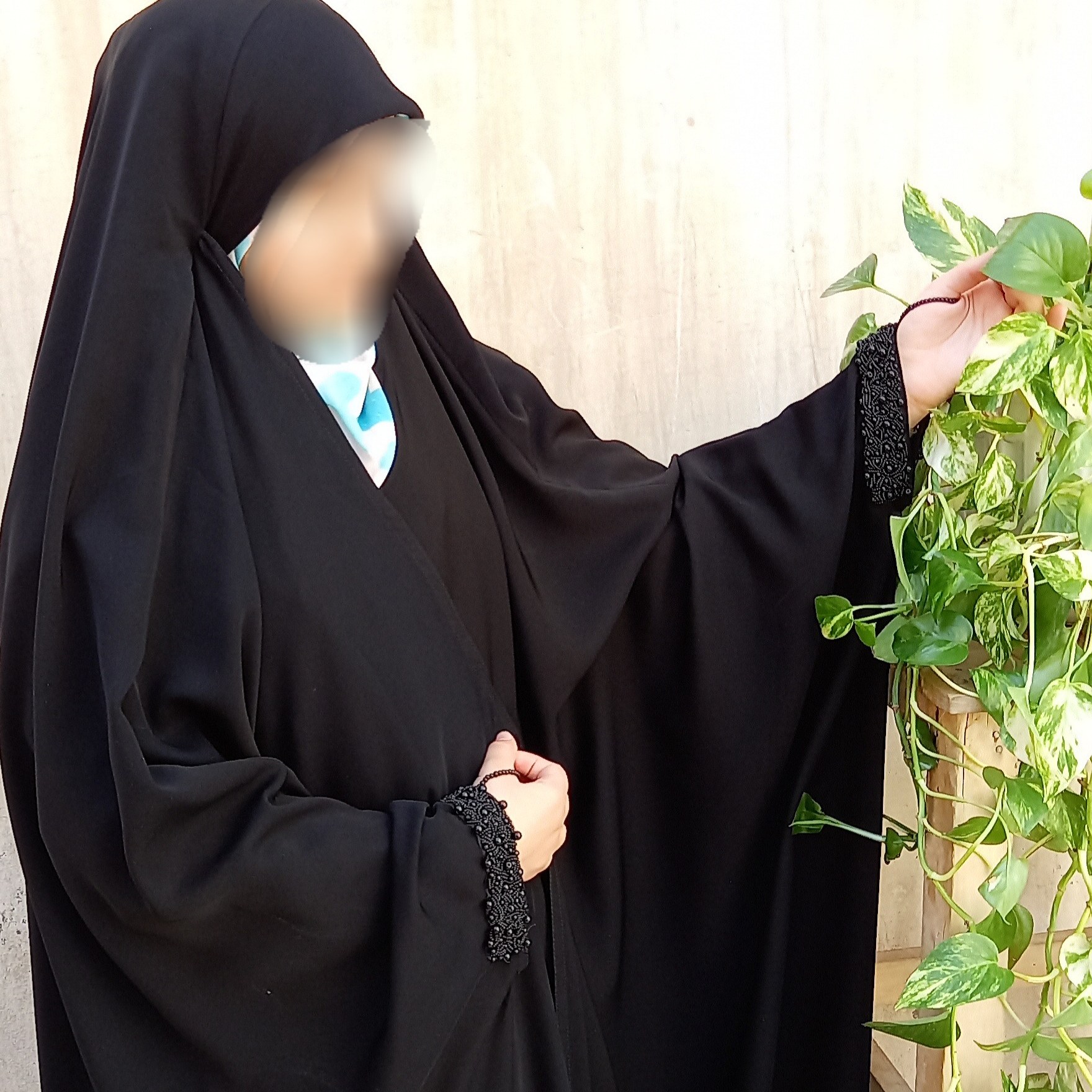 چادر مشکی جواهردوزی