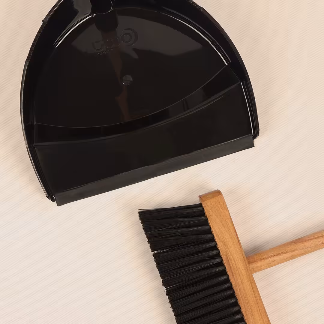 جارو و خاک انداز دسته بلند