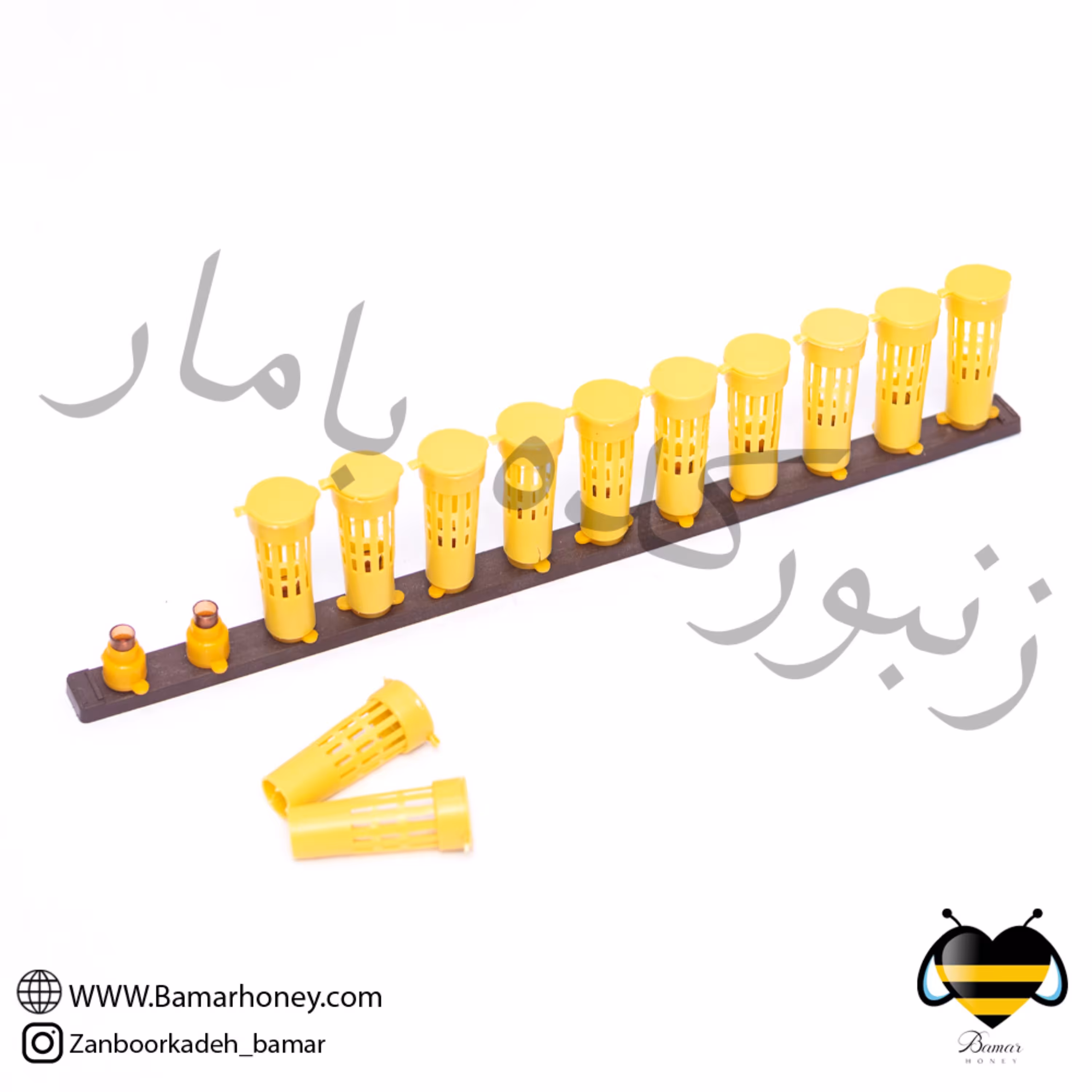 تیرک پلاستیکی پرورش ملکه زنبورعسل با وسایل