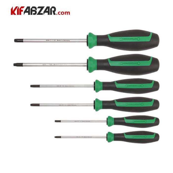 ست پیچ گوشتی ستاره ای  6 عددی اشتایویل مدل 4689TX