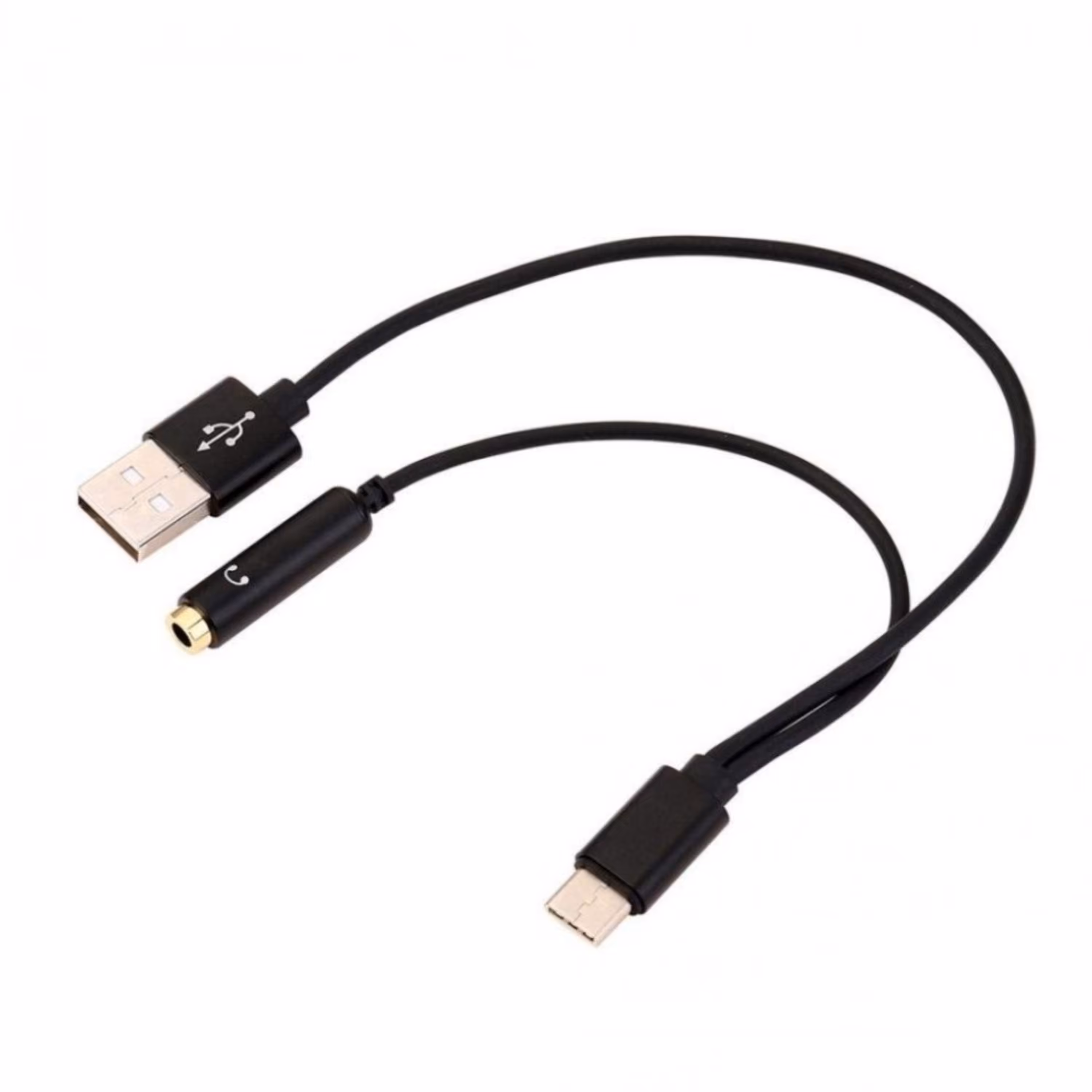 کابل تبدیل TYPE C  به  AUXوUSB