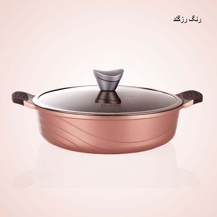 ماهیتابه دو دسته کاندید- اوشن رنگ رزگلد