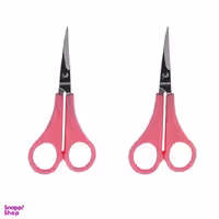 قیچی ابرو مدل 2020 رنگ صورتی بسته 2 عددی