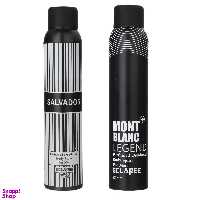 اسپری بدن مردانه اسکلاره (Sclaree) مدل Salvador حجم 200 میلی‌‌لیتر به همراه اسپری بدن مردانه مدل Mont Blanc