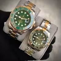 ساعتمچی مردانه و زنانه ست رولکس قاب سبز rolex