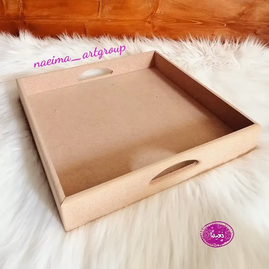 سینی 30×30 مربع چوبی ام دی اف 