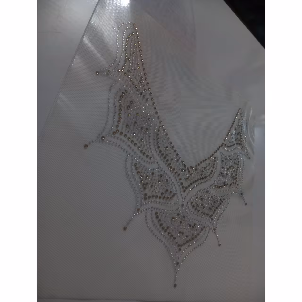 نگین حرارتی یقه هفت طرح برگ گل . چادر . نگین چادر . مانتو . نگین چسبی . جوراب 