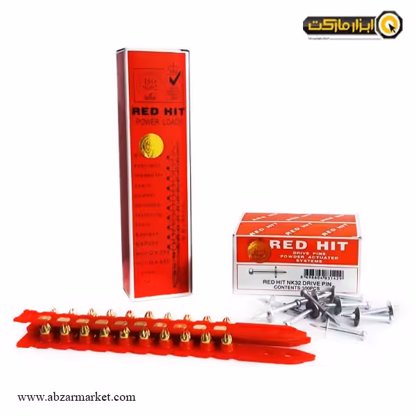 میخ و چاشنی رد هیت بسته 100 عددی مدل NK