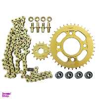 ست دنده زنجیر موتورسیکلت پازل کد CSP122566U مناسب برای هندا مجموعه 5 عددی