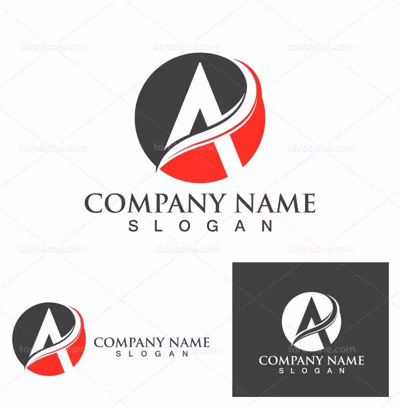 وکتور لوگو حرف A سفید | گرافیک با طعم تربچه