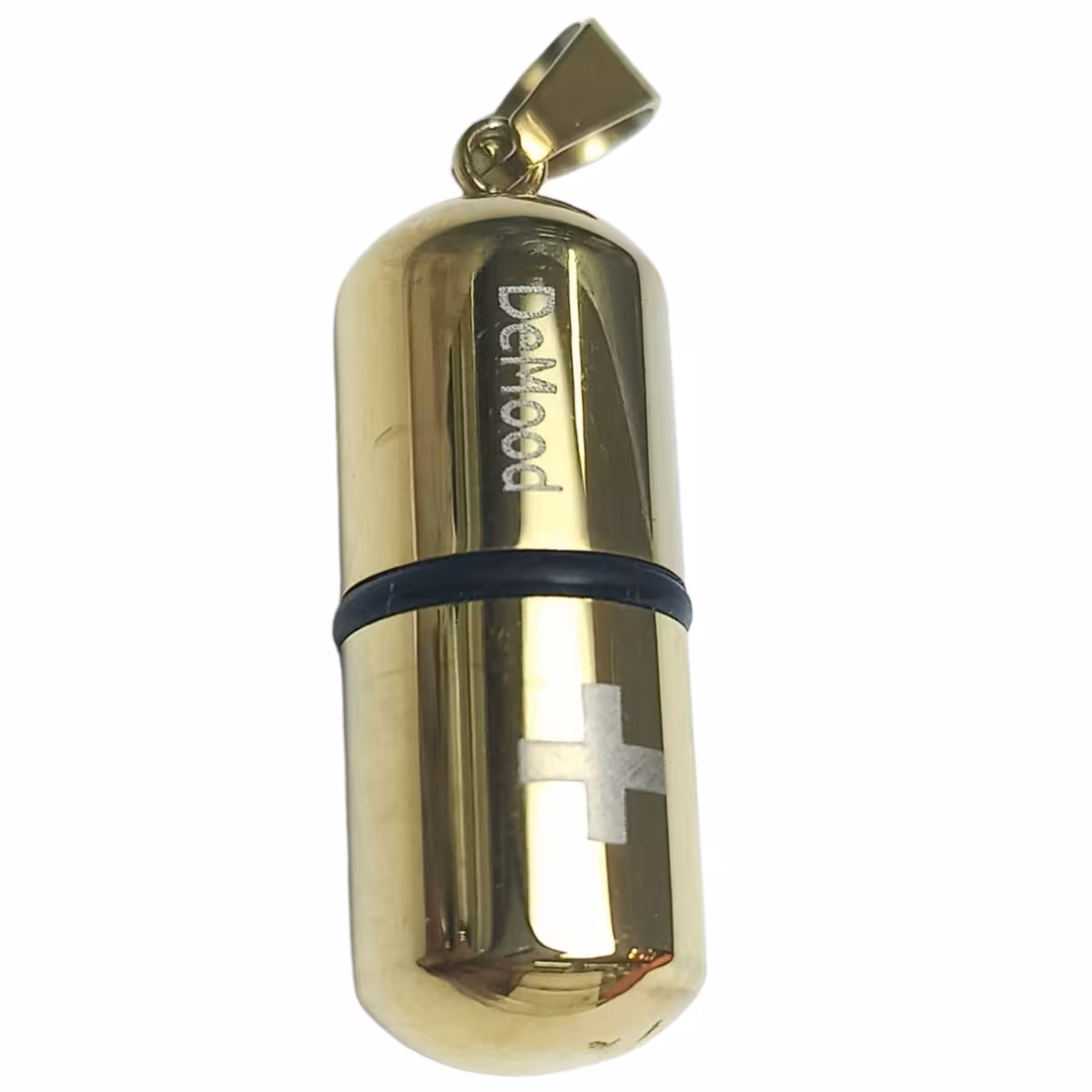 لوله استیل کپسولی طلایی 