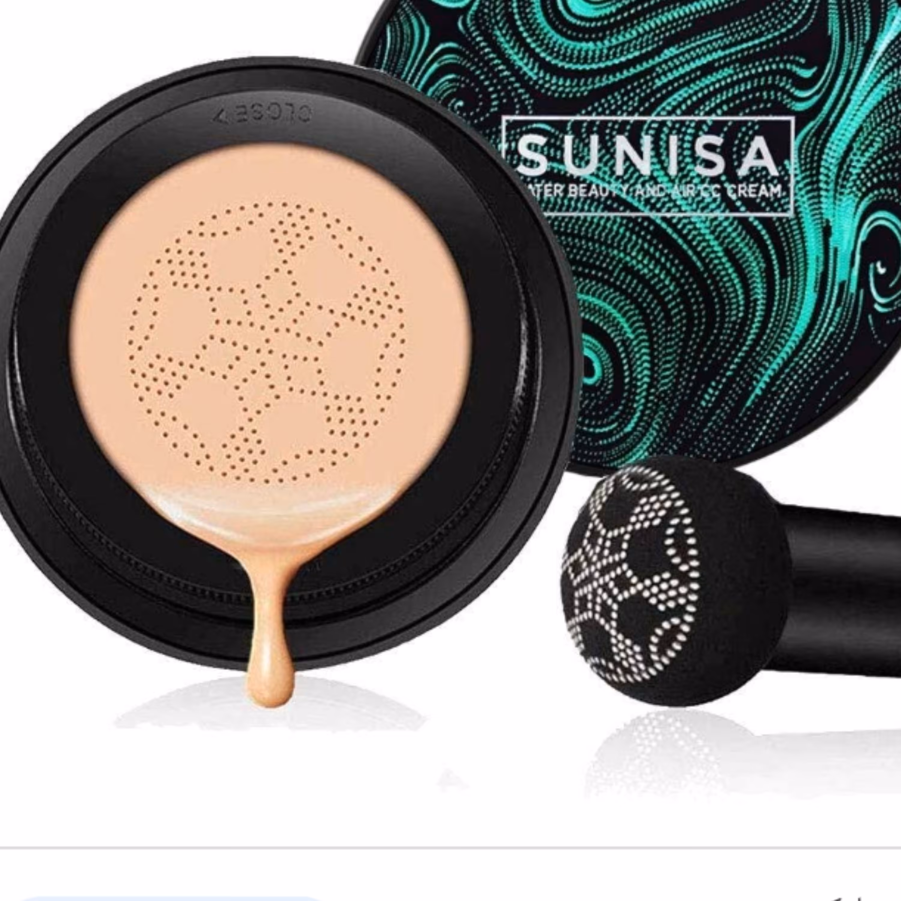 کوشن پنکک مایع همراه باپد ضد قارچ رنگ عالی