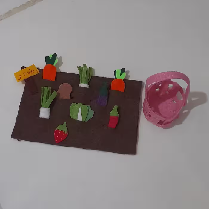 باغچه سبزیجات نمدی