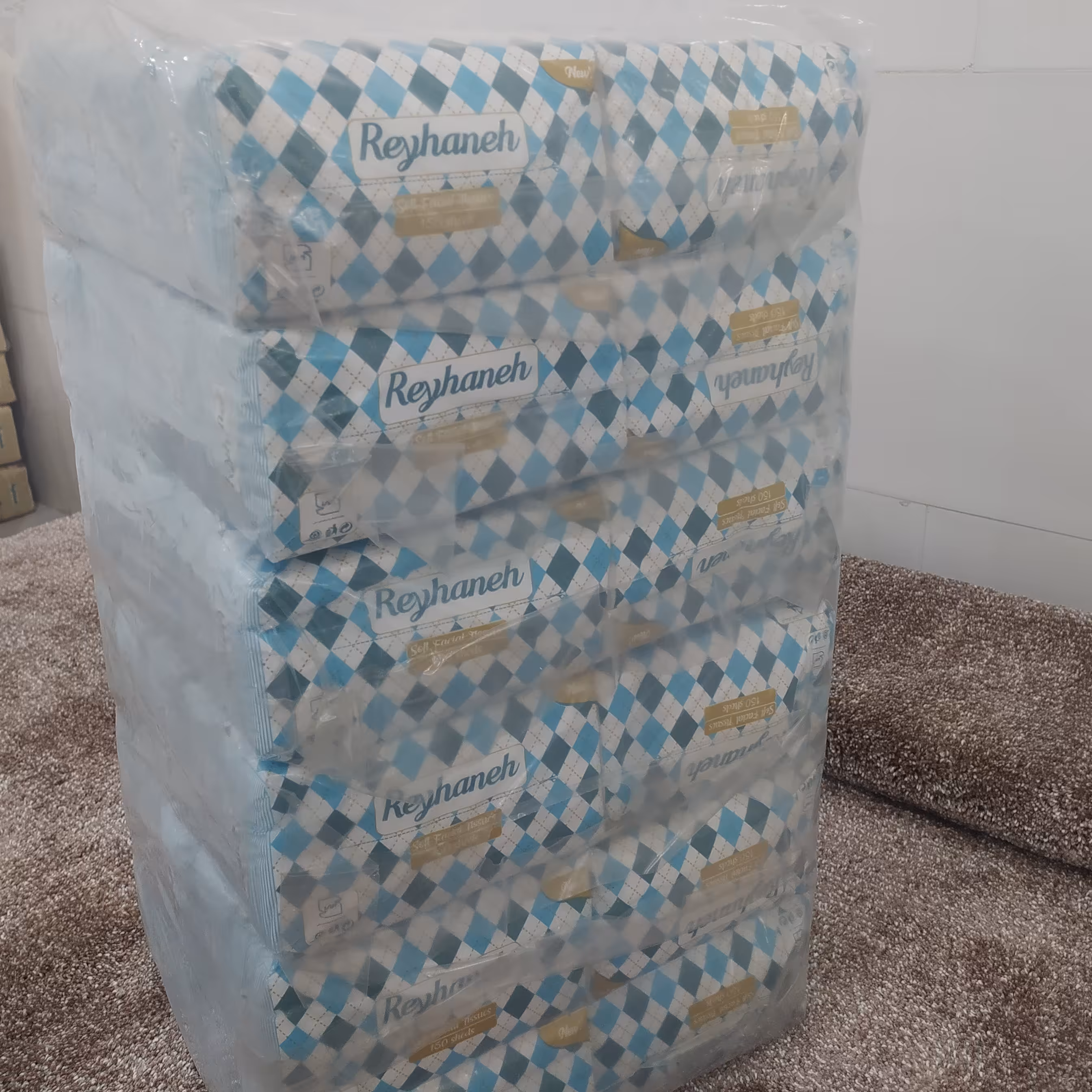 دستمال کاغذی  150 برگ بسته 4.5 کیلویی عمده (10 عدد پک مادر)