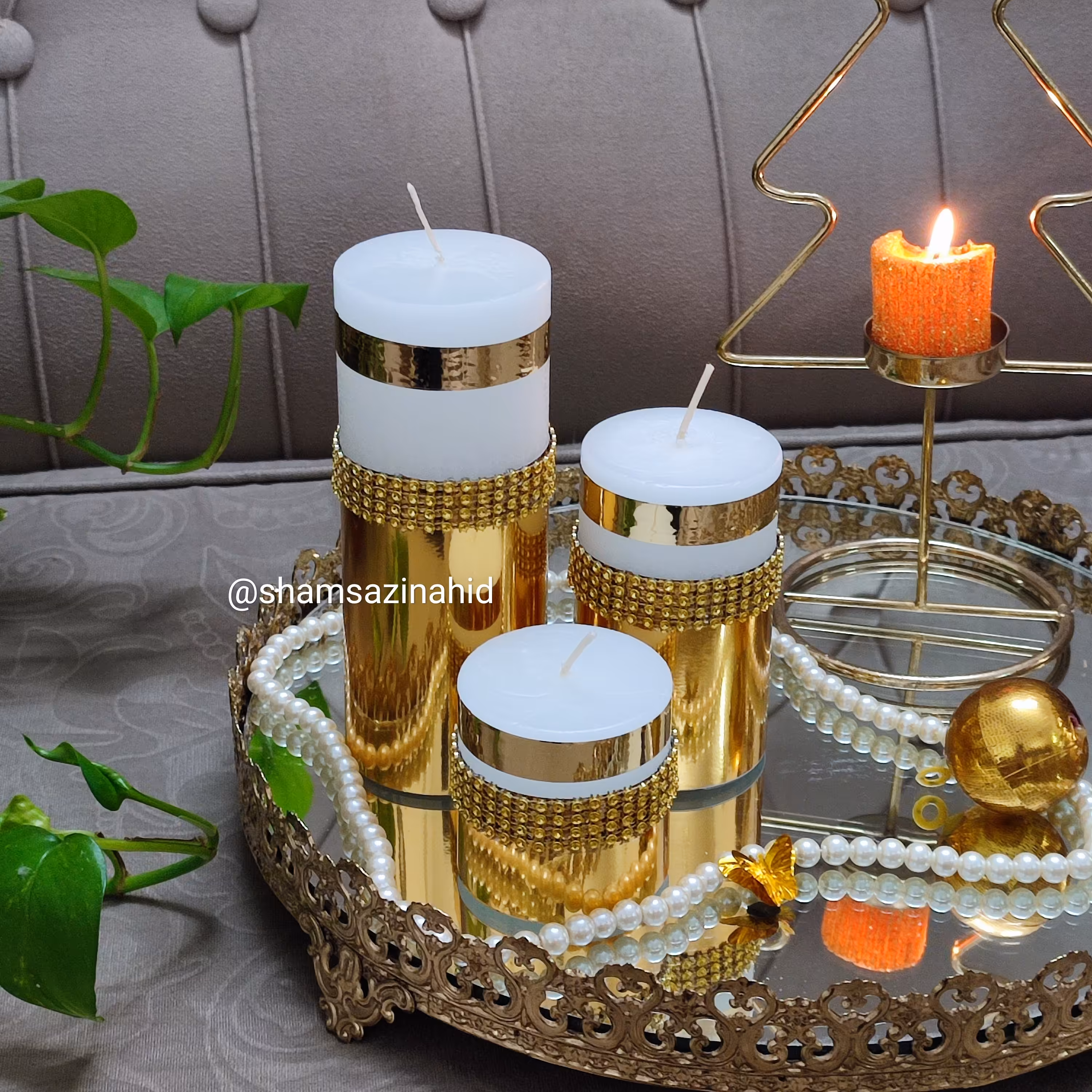 شمع استوانه  سه عددی 