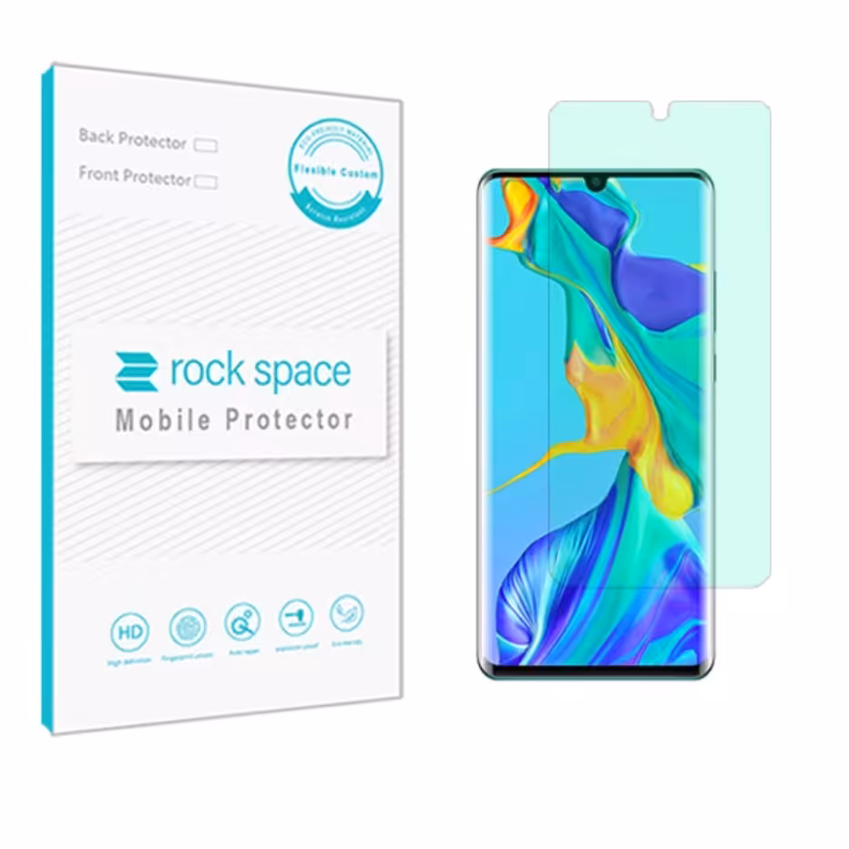 گلس هواوی P30 Pro  مدل نانو هیدروژل گرین لایت برند راک اسپیس   
