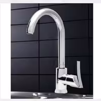 شیر  مخلوط اهرمی ظرفشویی برند شیذر رنگ کروم مدل تنسو