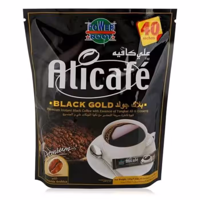 علی کافه قهوه اسپرسو بلک گلد 44تایی اورجینال محصول مالزی تضمین اصالت کالا