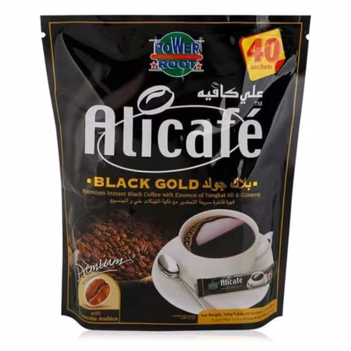 علی کافه قهوه اسپرسو بلک گلد 44تایی اورجینال محصول مالزی تضمین اصالت کالا