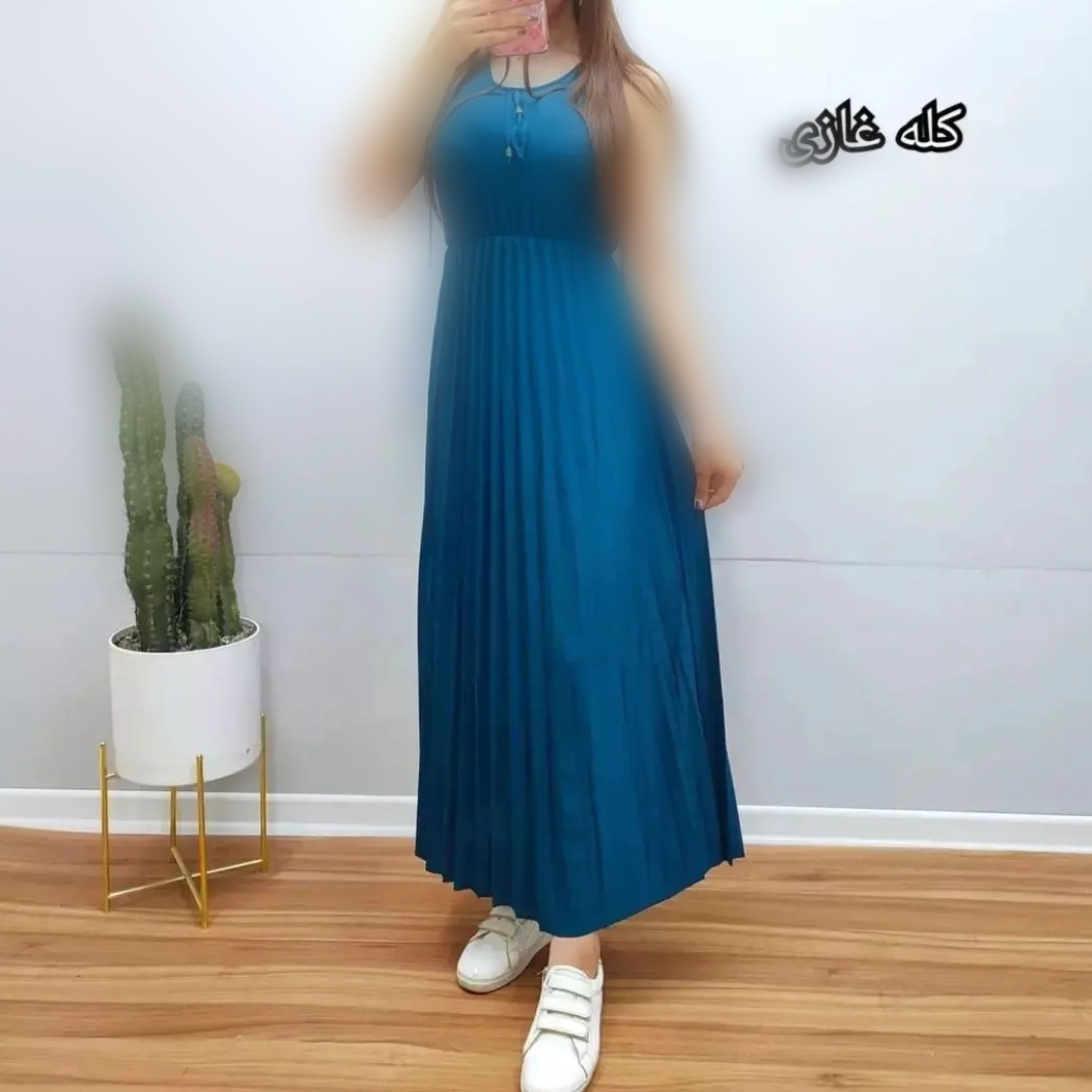 پیراهن تابستانه آیسو (دامن پیراهن پلیسه است)