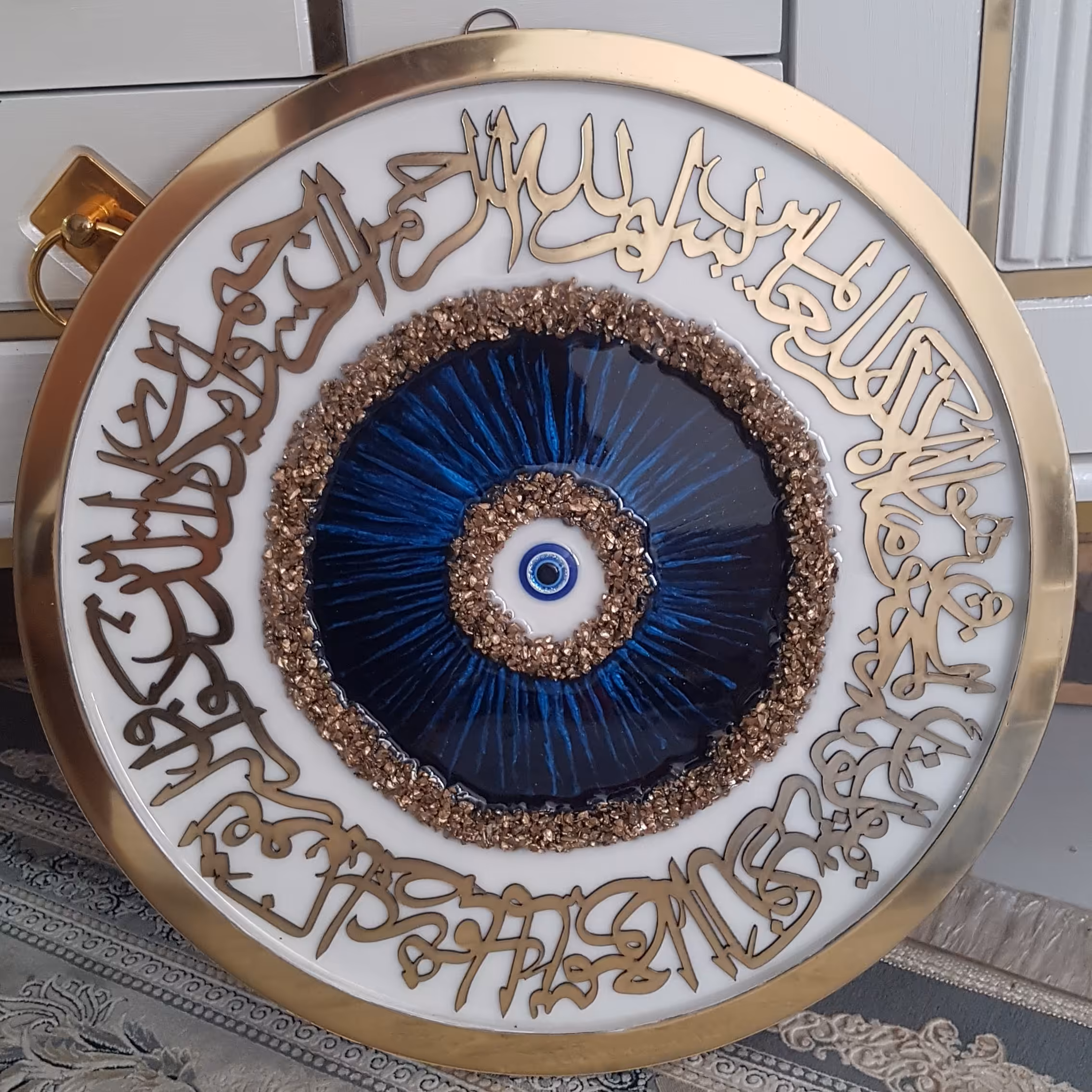 تابلو گرد چشم نظر و وان یکاد 45سانتی 