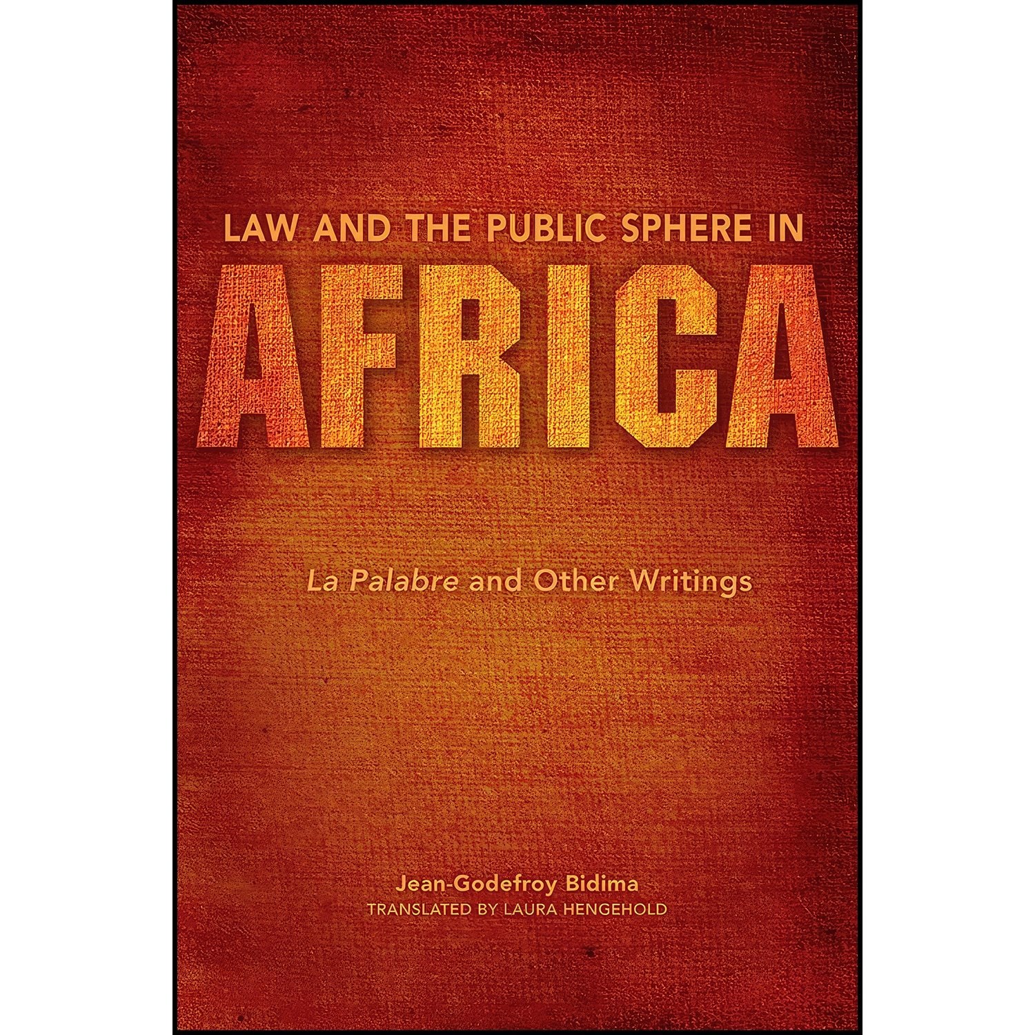 کتاب زبان اصلی Law and the Public Sphere in Africa