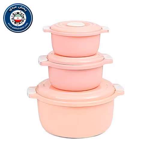 ست قابلمه سه عددی پلاستیکی