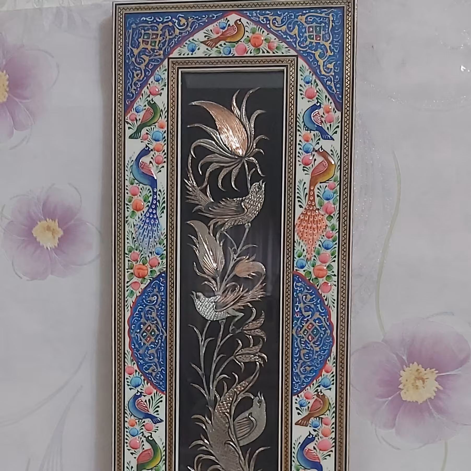 قاب میناکاری قلم زنی اصفهان